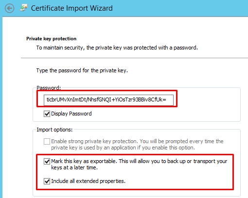 Указываю пароль и помечаю, что могу экспортировать приватный ключ
