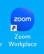 Ярлы на запуск Zoom Workplace на рабочем столе.